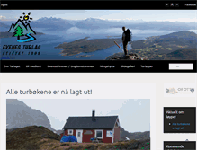 Tablet Screenshot of evenes-turlag.no